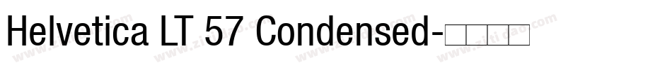 Helvetica LT 57 Condensed字体转换